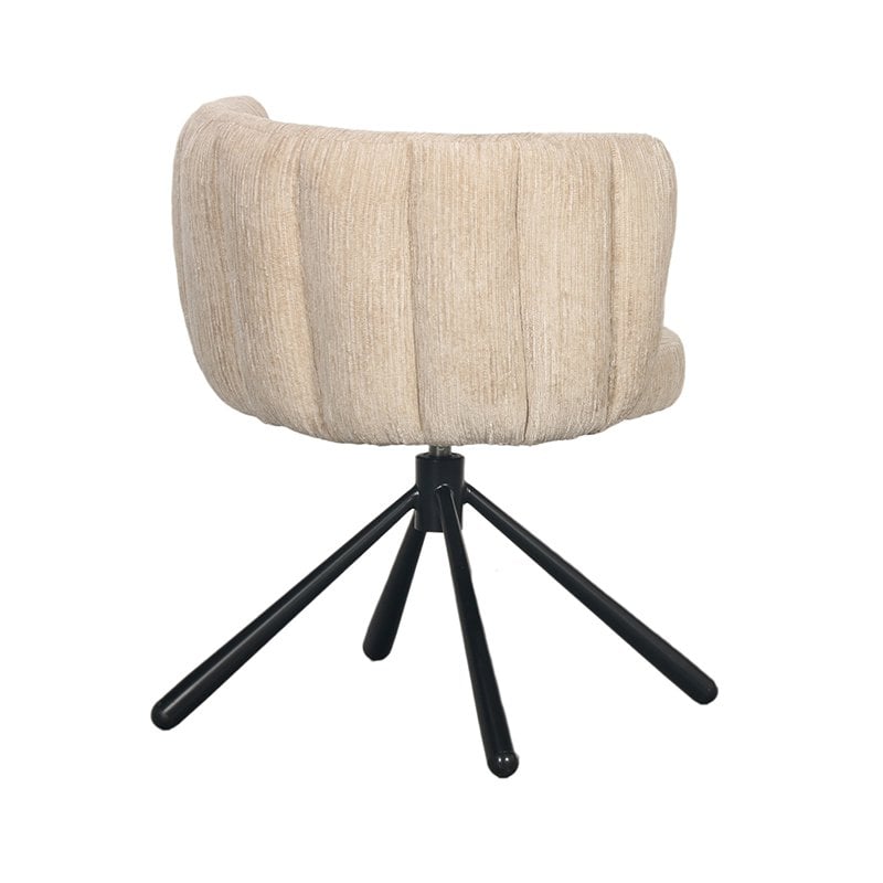 Chaise rotative Shell Naturel
