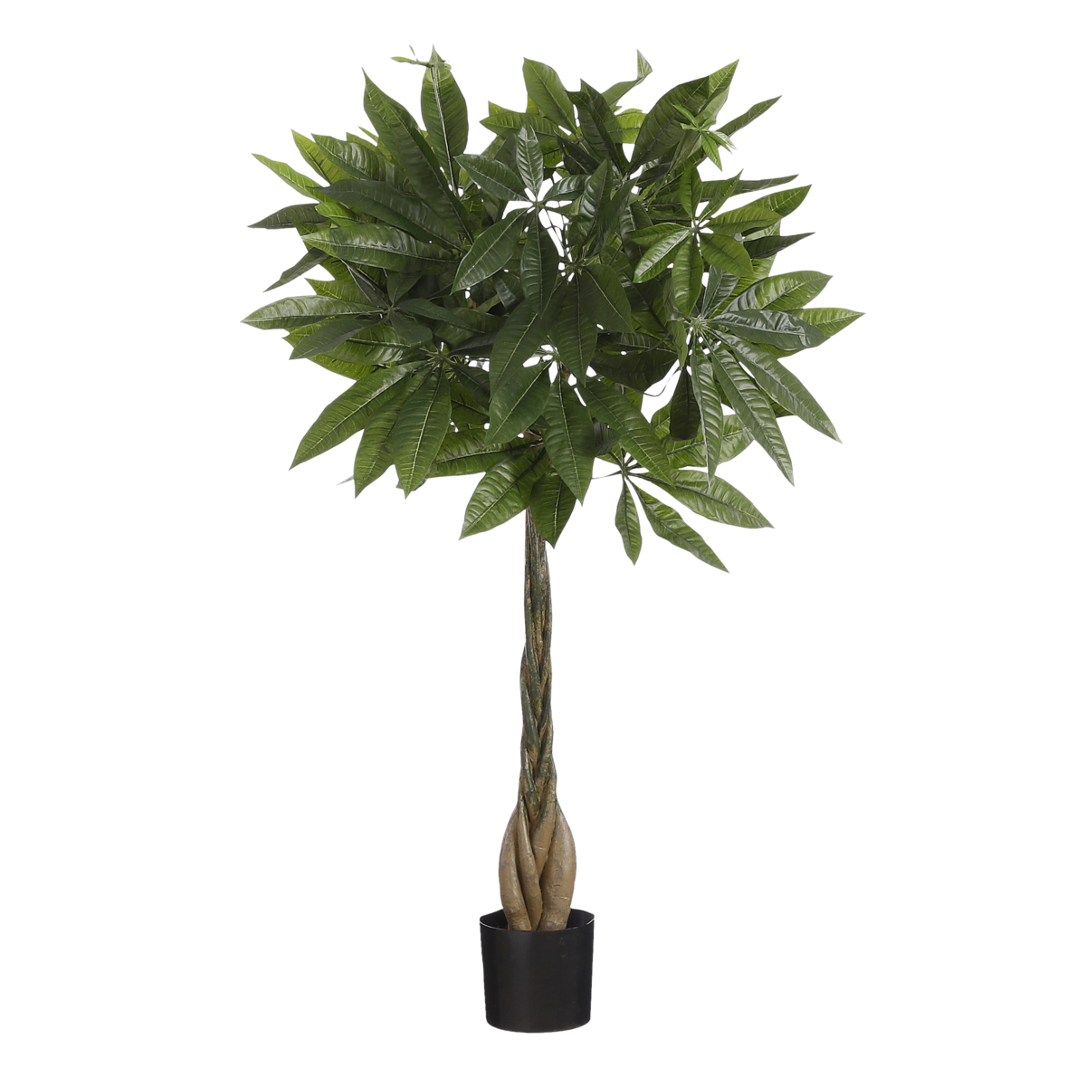 Plante Artificielle Pachira - H80 x Ø60 cm - Vert