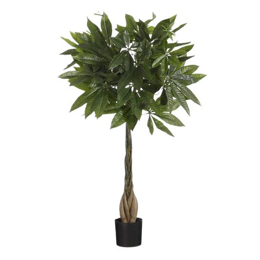 Plante Artificielle Pachira - H80 x Ø60 cm - Vert