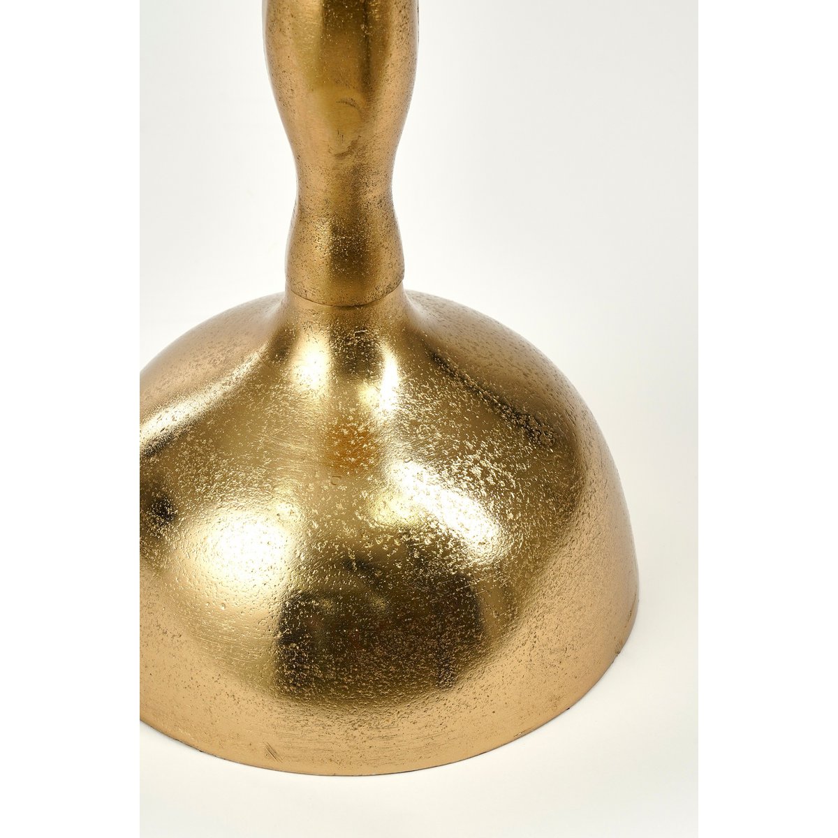 Table d'appoint Duco - H66 X Ø25 cm - Aluminium recyclé - or