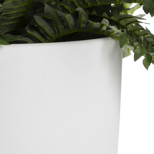 Pot de fleurs Era / H31 x Ø33 cm - Brut - Gris clair