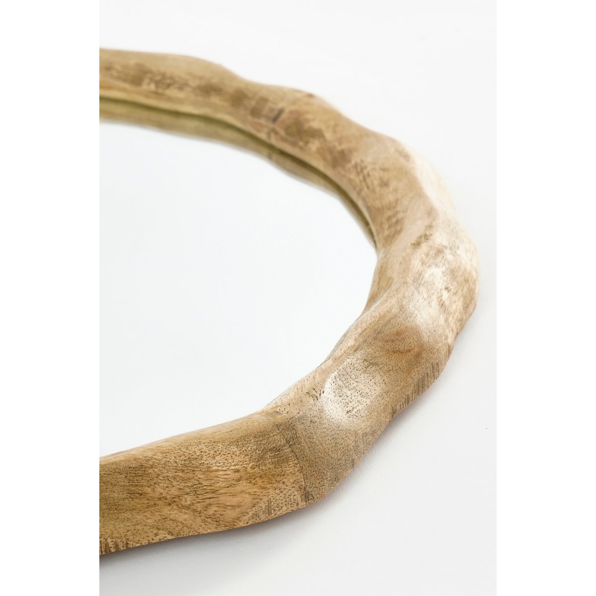 Nick Wall Mirror - L36 X B2 X H38 CM - FSC 100% - Mangohout - Brown foncé