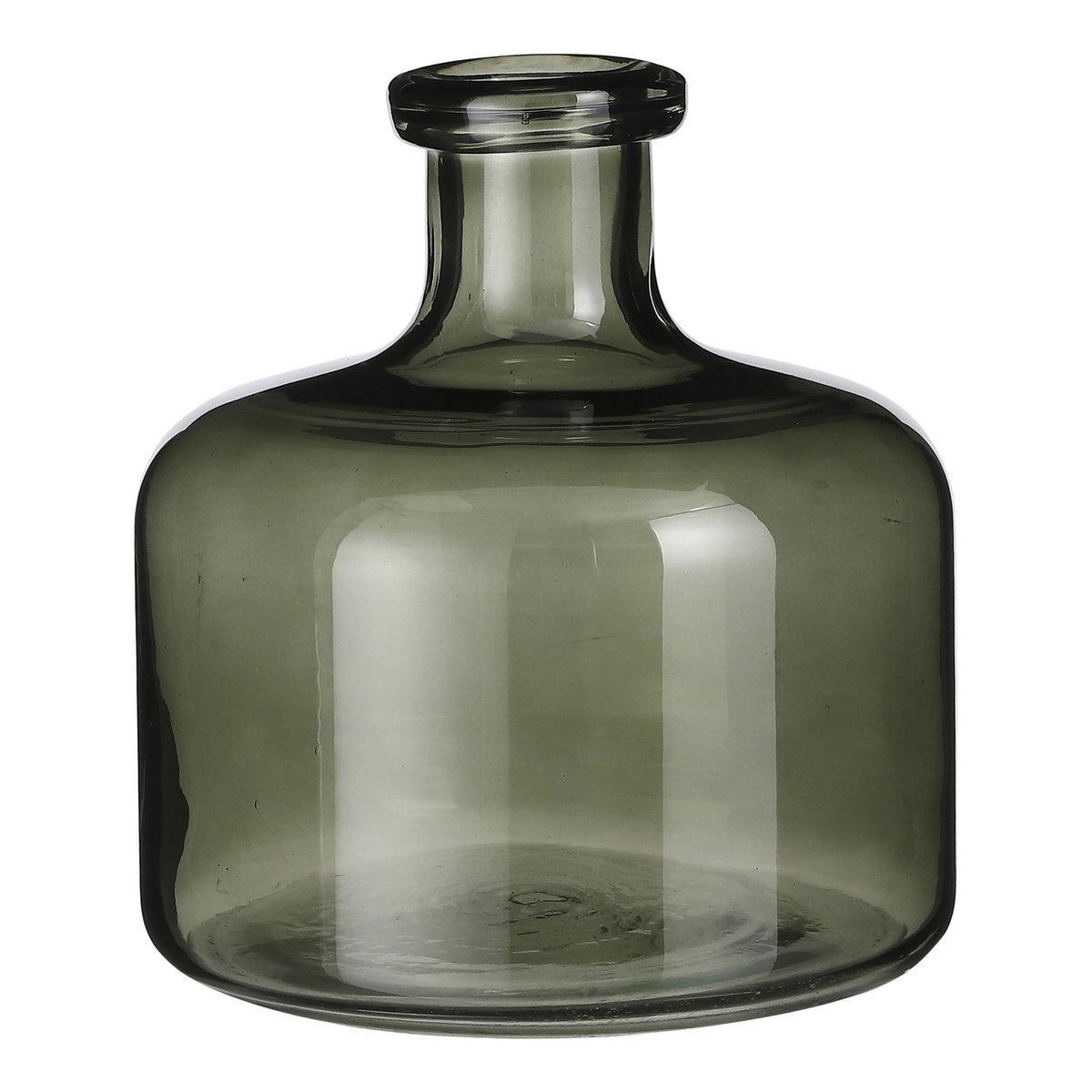 Vase Bouteille Regal - H22 x Ø20 cm - Verre - Vert