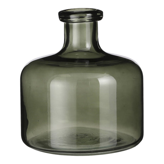 Vase Bouteille Regal - H22 x Ø20 cm - Verre - Vert