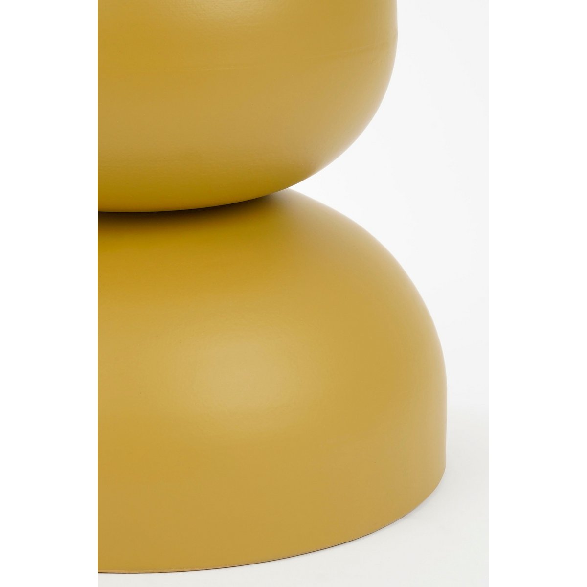 Table d'appoint Luna - H46 x Ø32 cm - metal - Ocre Jaune