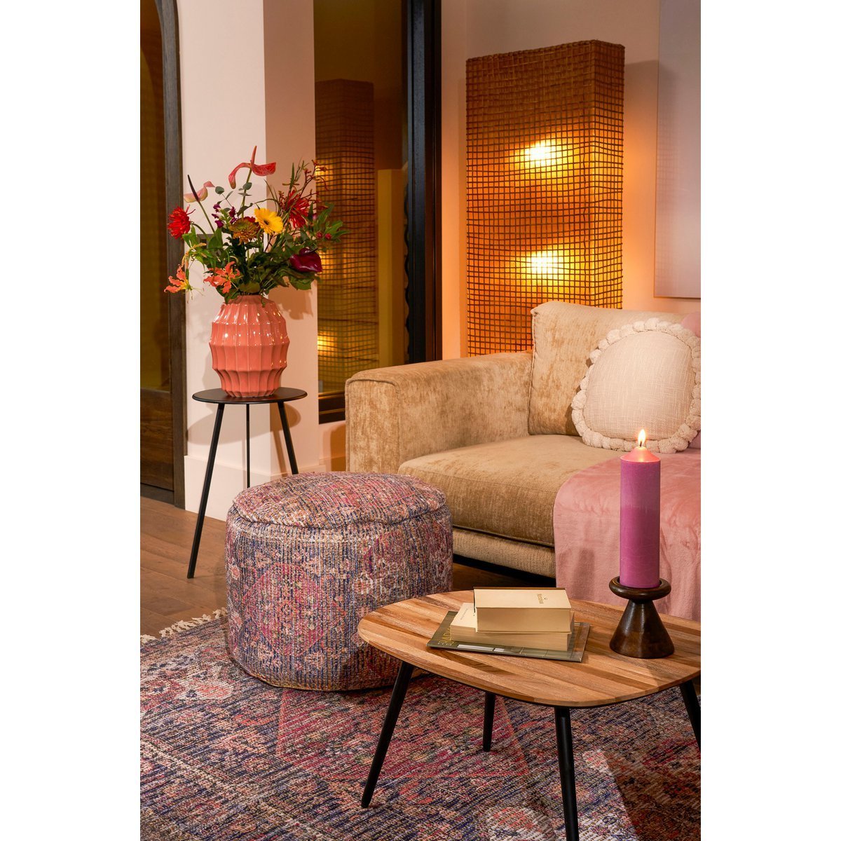 Vase Pippa - H33 x Ø27 cm - Céramique - Rose