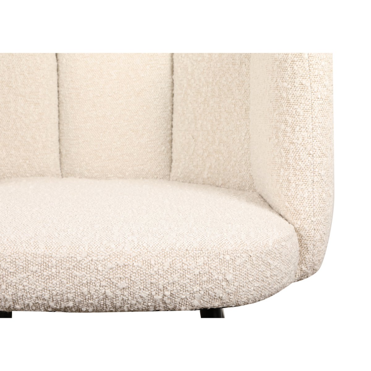 High five chair white pearl (boucle) (Set of 2)