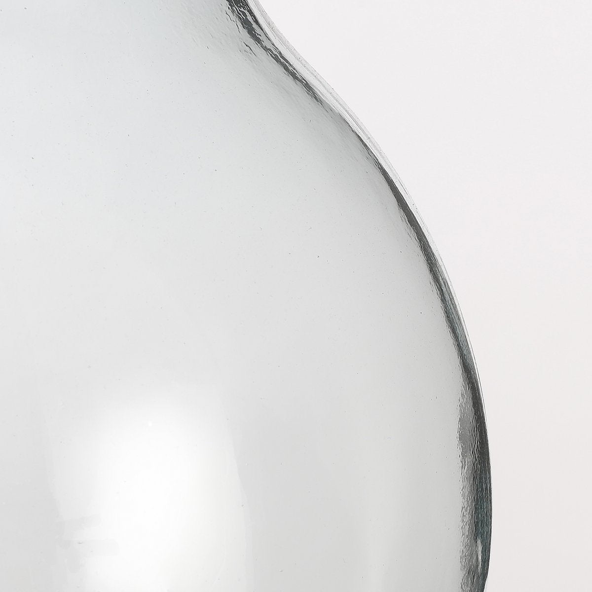 Vase Olly - H23 x Ø29 cm - Verre recyclé - Transparent