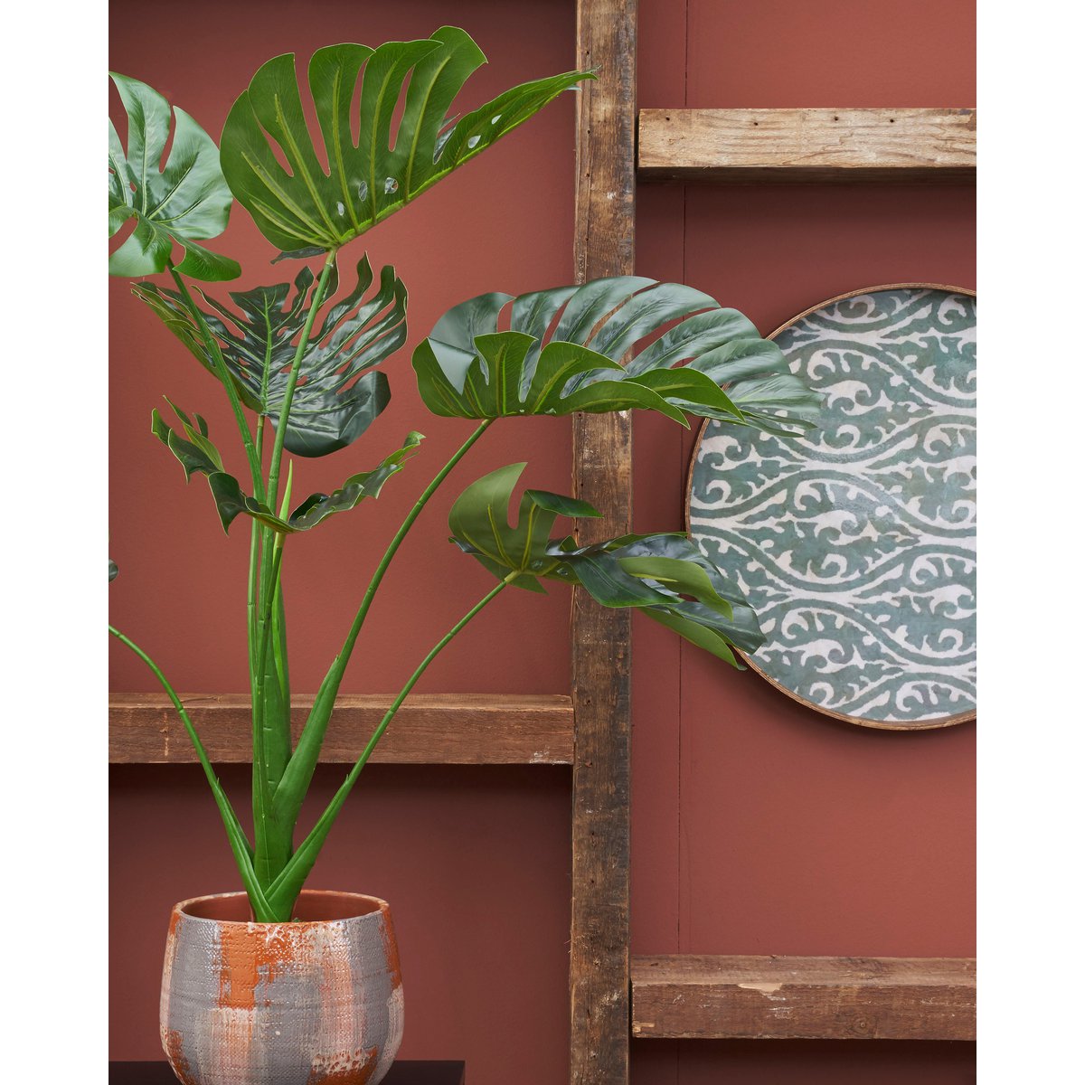 Plante Artificielle Monstera - H100 x Ø70 cm - Vert