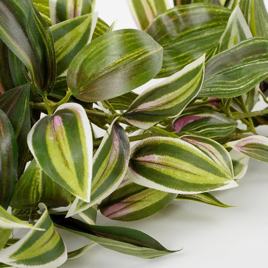 Plante Artificielle Suspendue Tradescantia - L15 x L20 x H54 cm - Vert