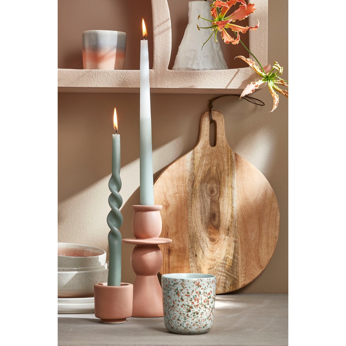 Planche de service Duko - Ø28 cm - 100% Bois de manguier FSC - Marron