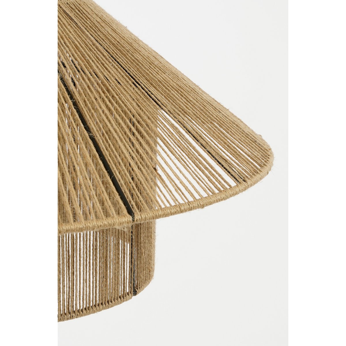 Lampe à suspension Elsa - H28 x Ø50 cm - Jute - brun clair