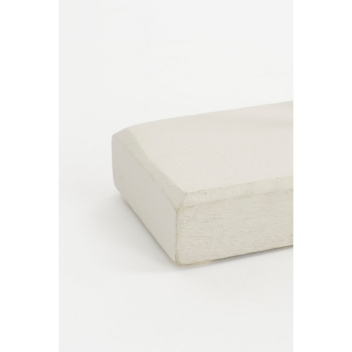 Ornement Pastina sur Pied - L7 x l17 x H38 cm - 100% Bois de Manguier FSC - Blanc Cassé