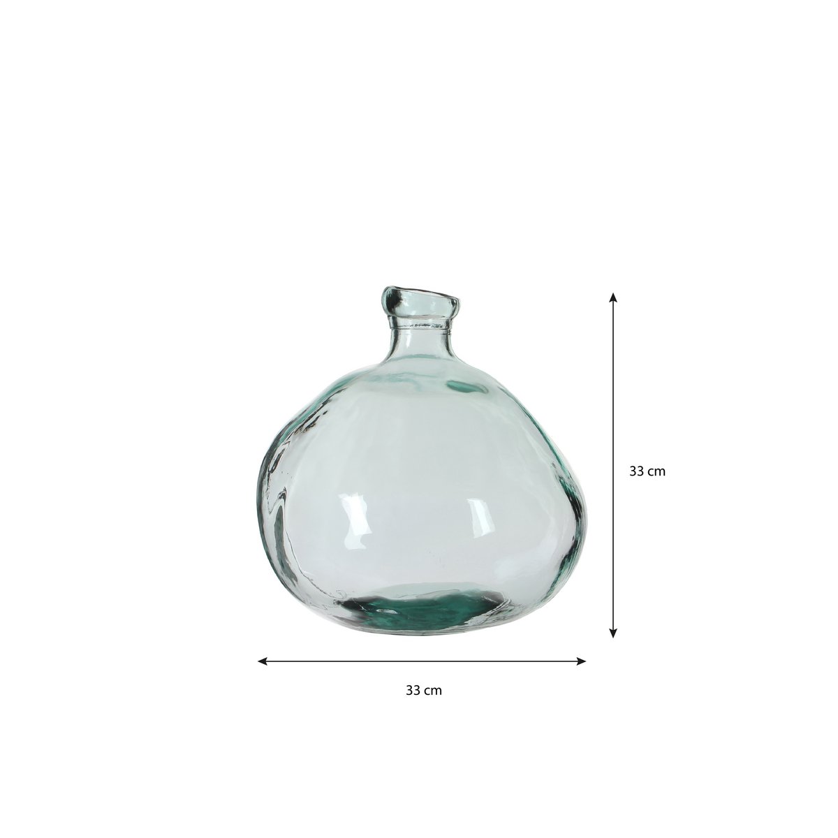 Vase Bio - H33 x Ø33 cm - Transparent