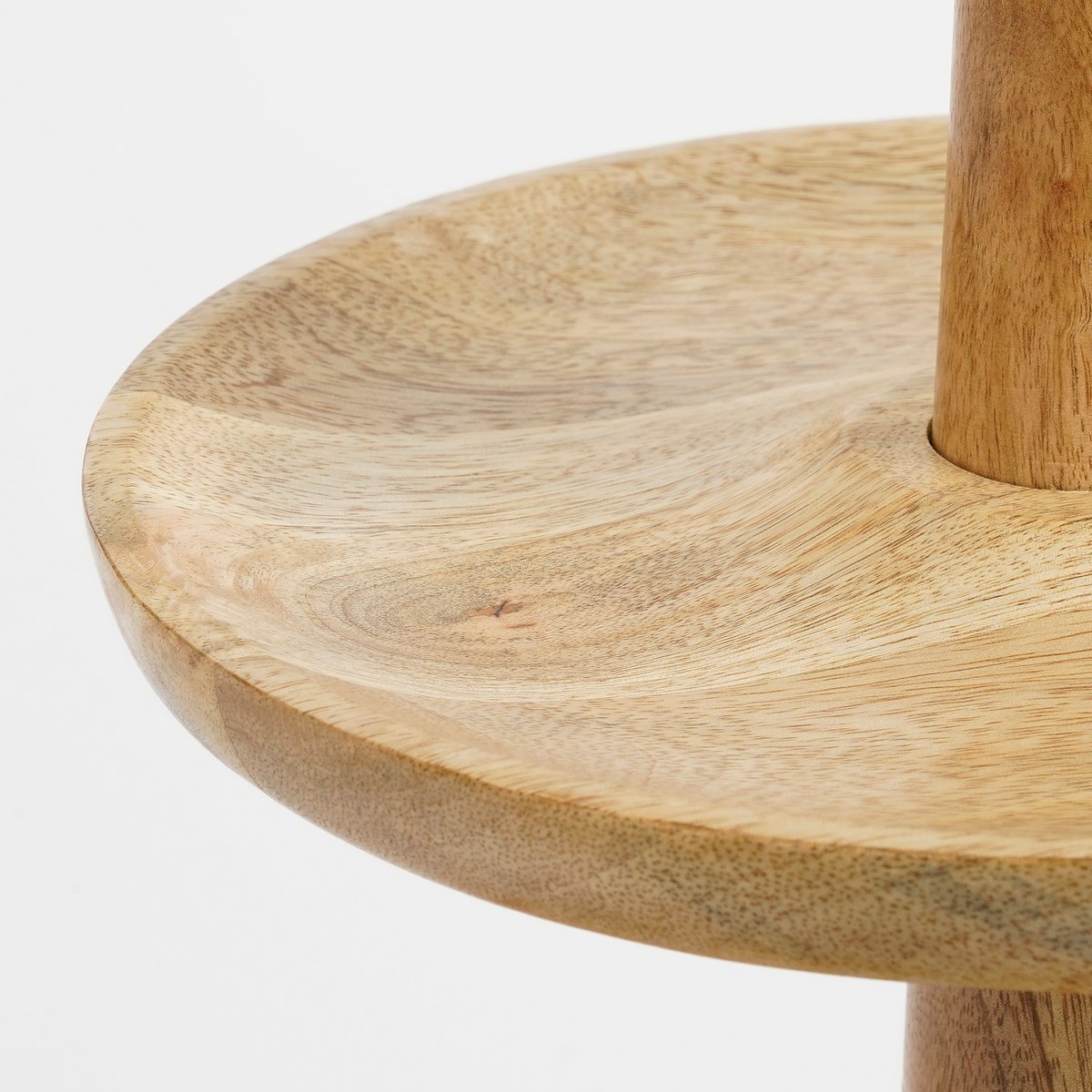 Caden Etagère - H36 X Ø33 cm - Bois de mangue recyclée - FSC 100% - brun clair