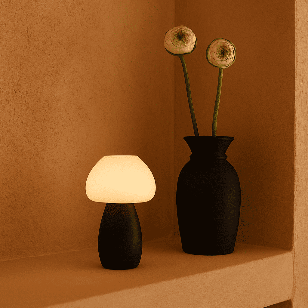 Ours Brown Brown Élégant lampe rechargeable - Design sans fil, dimmable, respectueux de l'environnement