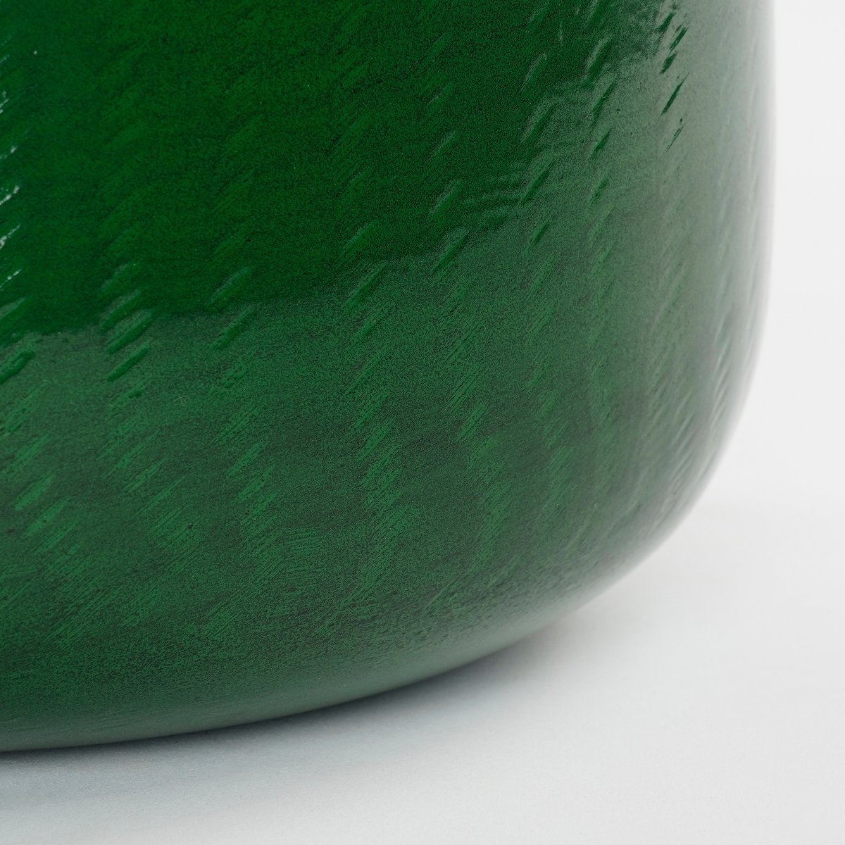 Benson Flowerpot - H27 x Ø32 cm - Métal - vert foncé