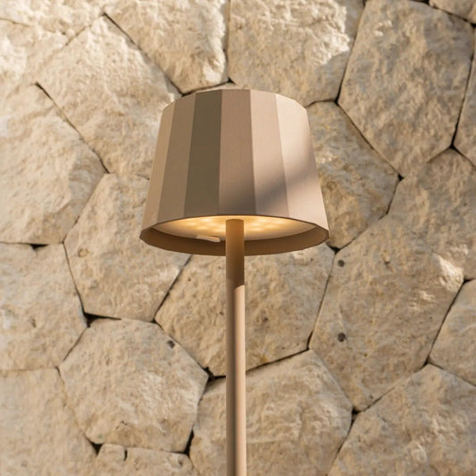 William Koala Brown Rechargeable Iron Table Lamp - Dimmable, USB-C Charging, 120 Hour Battery Life