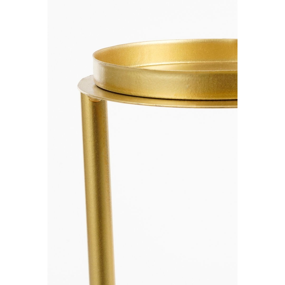 Aletta Kandelaar - L15 x B15 x H48 cm - Métal - or