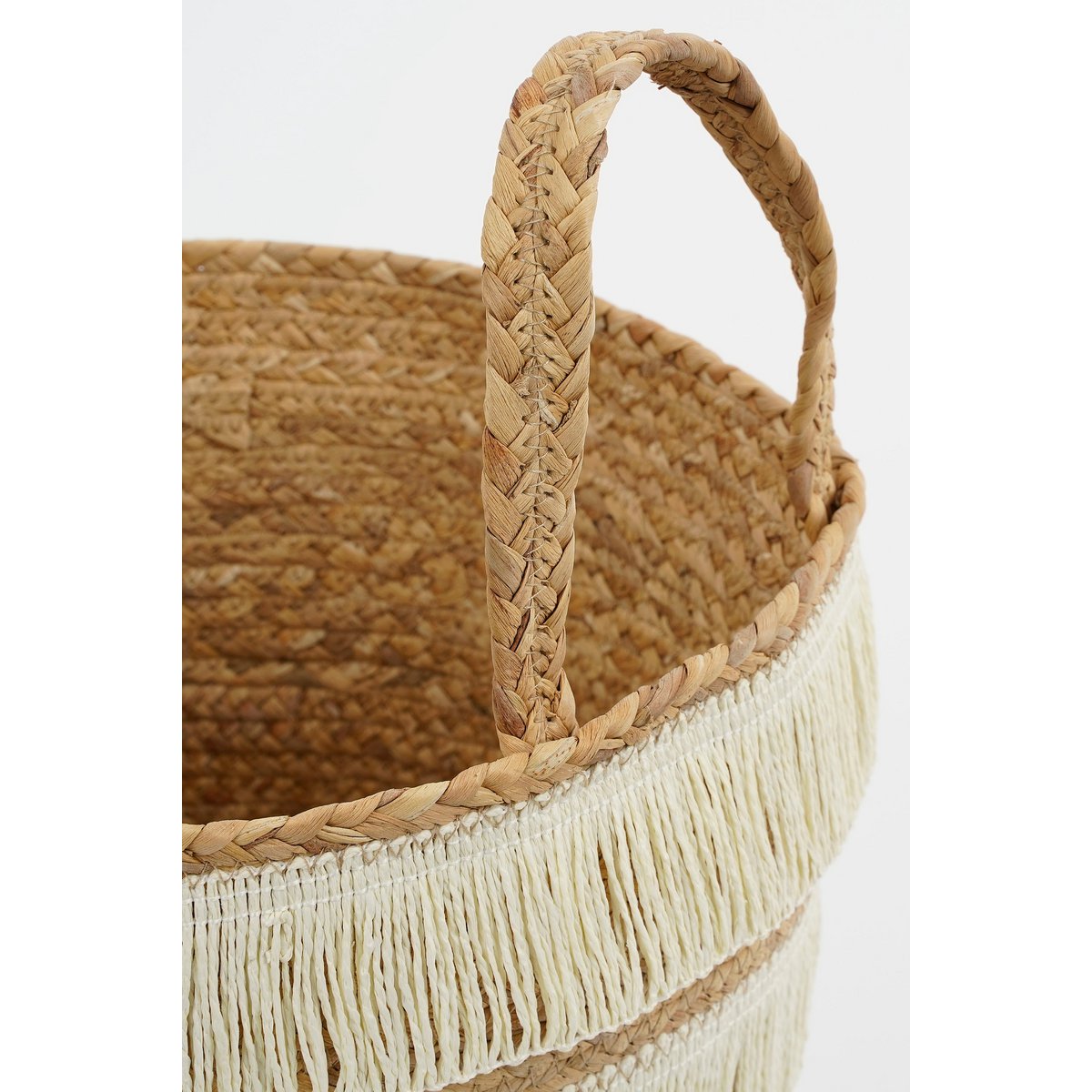 Panier de rangement - Ensemble de 2 - H30 x Ø32 cm - Waterhyacint - Brown