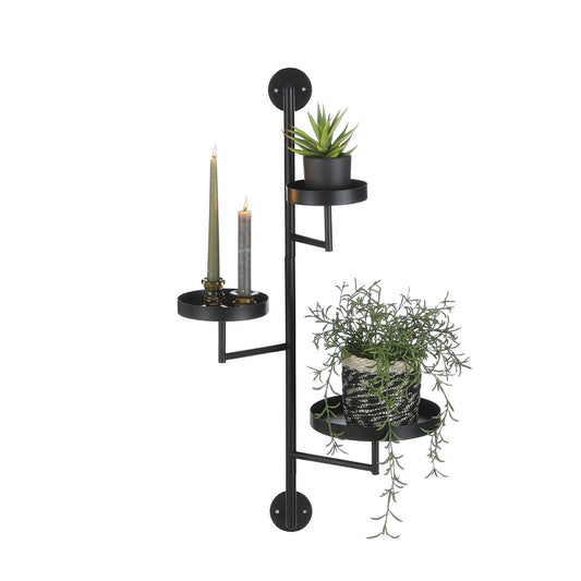 Perry Wall Shelf - Metal - Black
