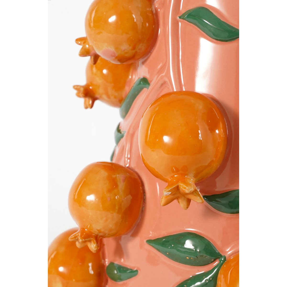 Vase Melika - H31 x Ø34 cm - Céramique - Rose