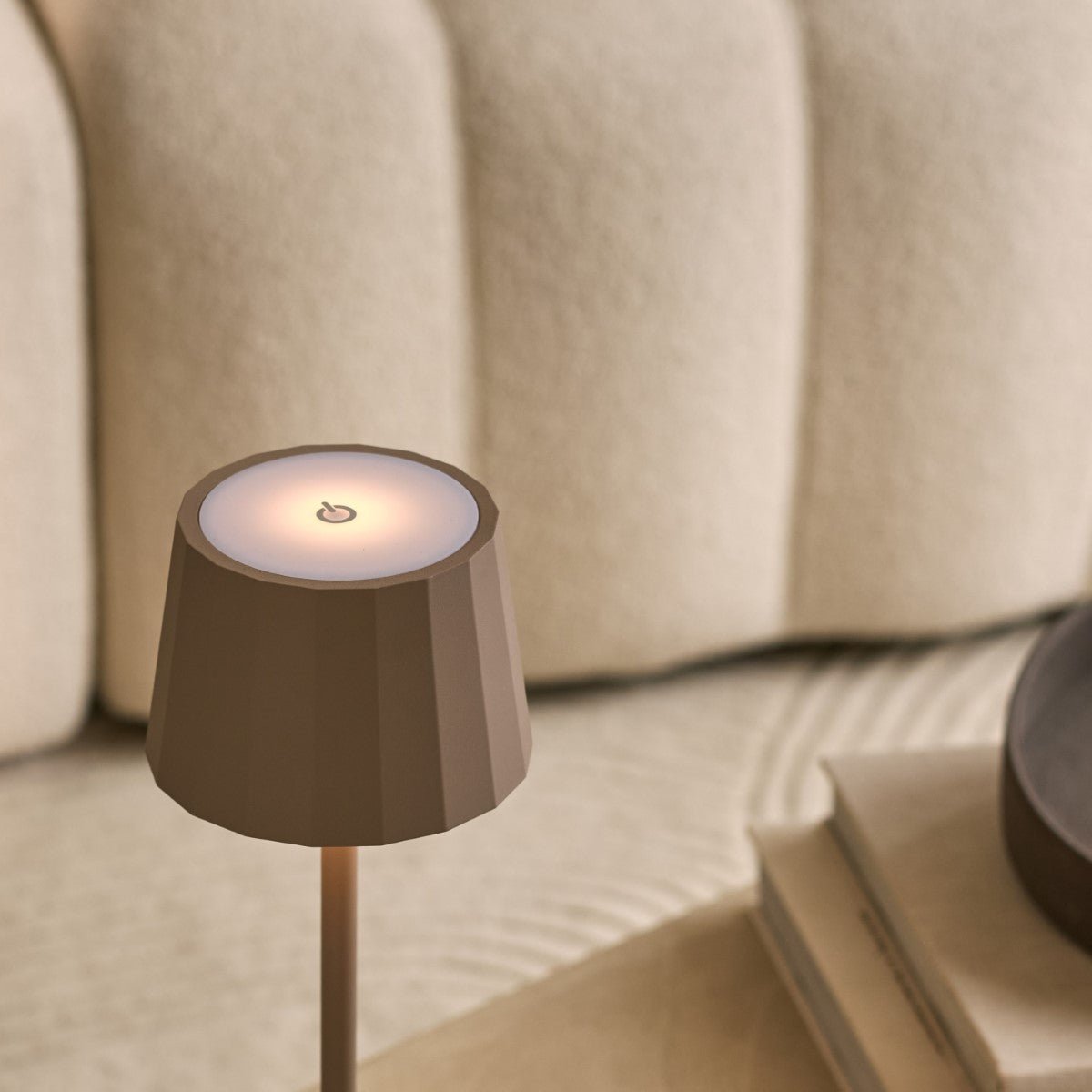 WOUTER KOALA BRORN RECHARGable Table Lampe - Charge sans fil, Dimmable, durée de vie de la batterie de 120 heures