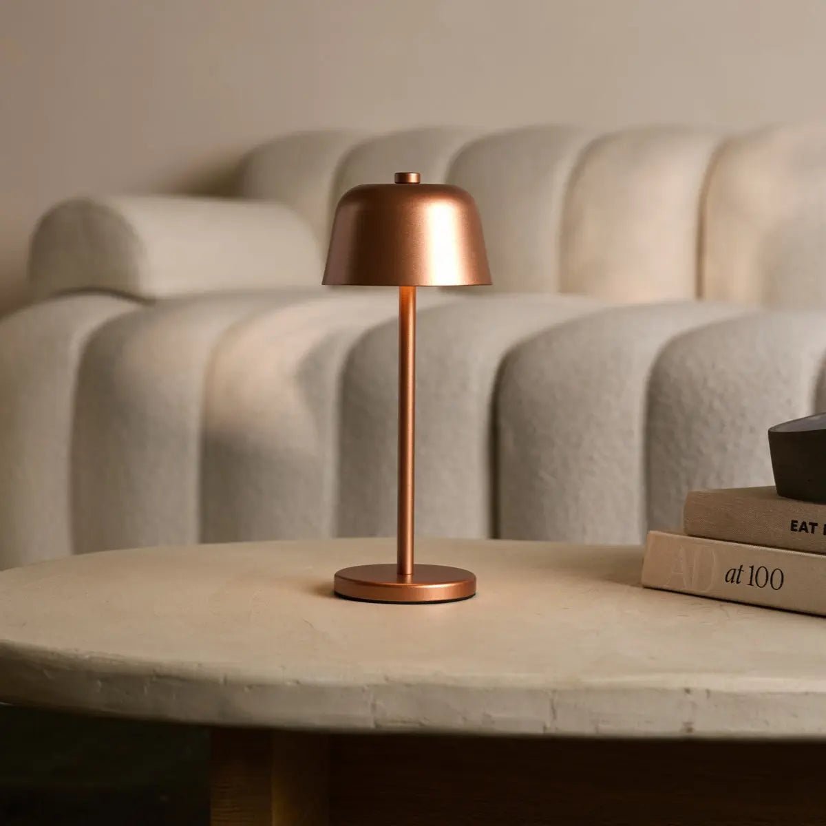 Lampe de table rechargeable en cuivre Anton | Éclairage élégant et sans fil