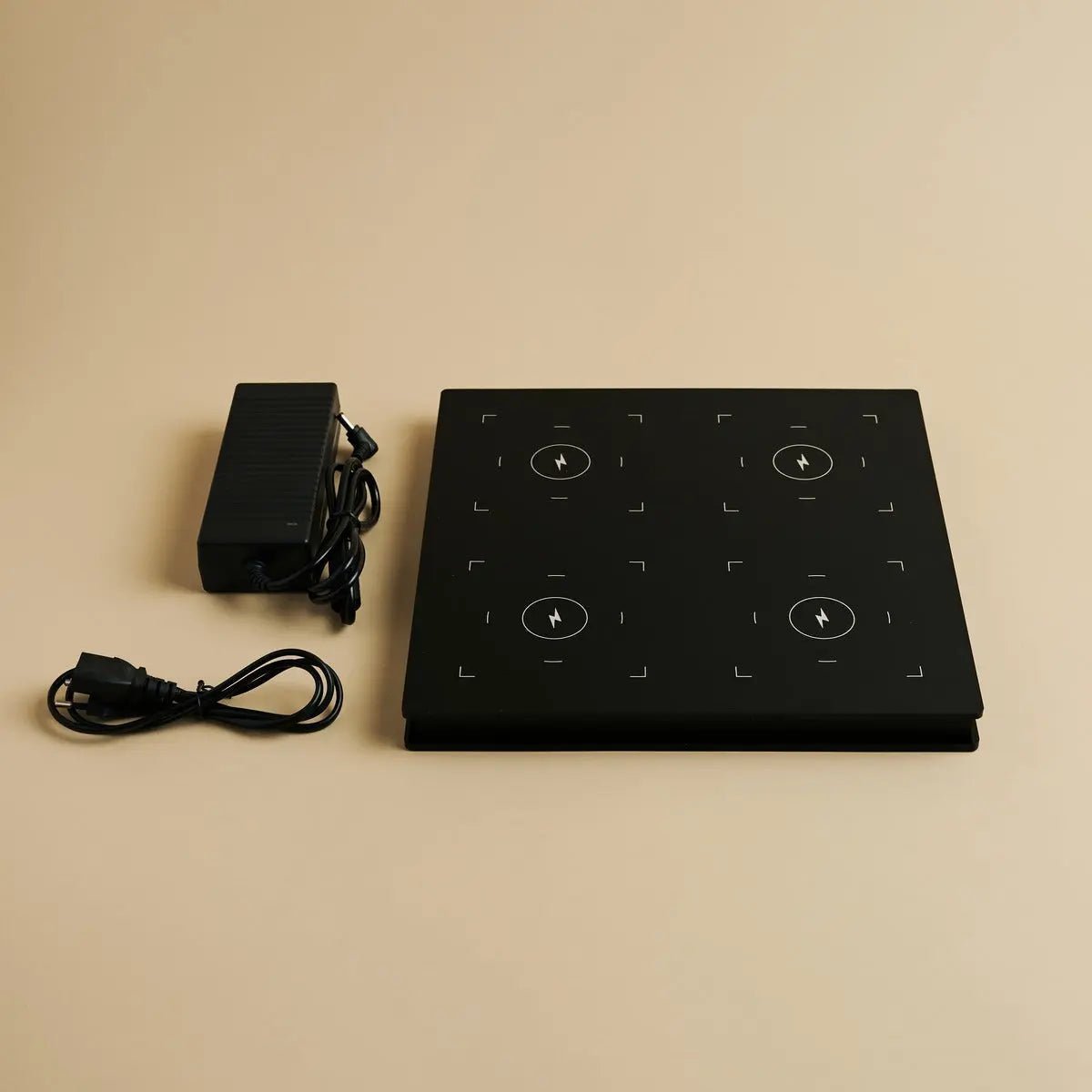 Professional Combi Set - 4 x Sarphati Mini Mocha Brown Rechargeable Table Lamps and 1 x Amstel Wireless Station Wireles