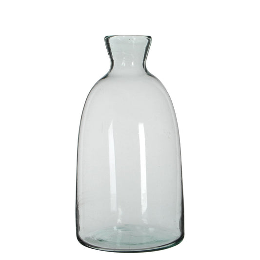 Vase Bouteille Florine - H44 x Ø22 cm - Verre recyclé - Transparent