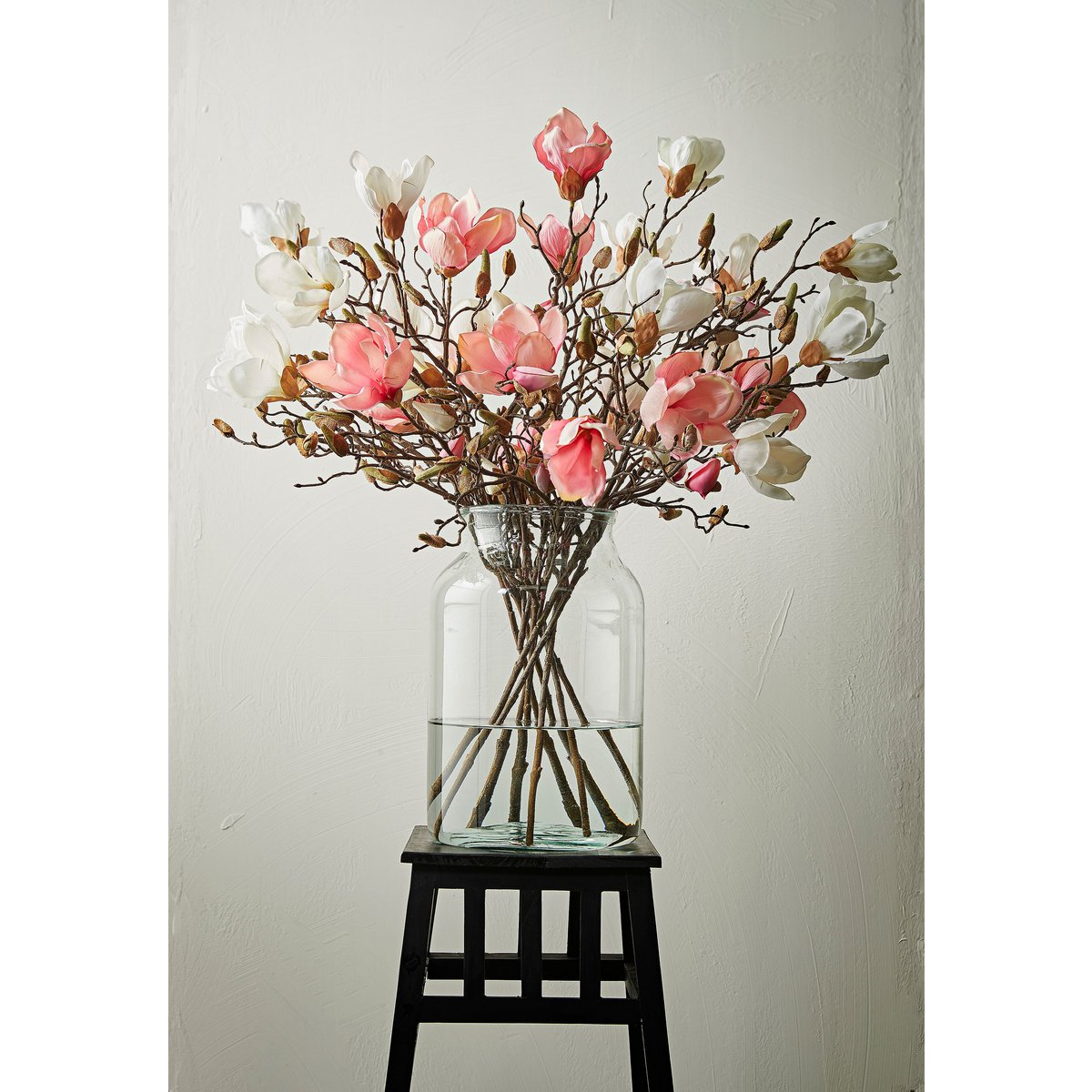 Fleur de Magnolia Artificielle - H88 cm - Rose