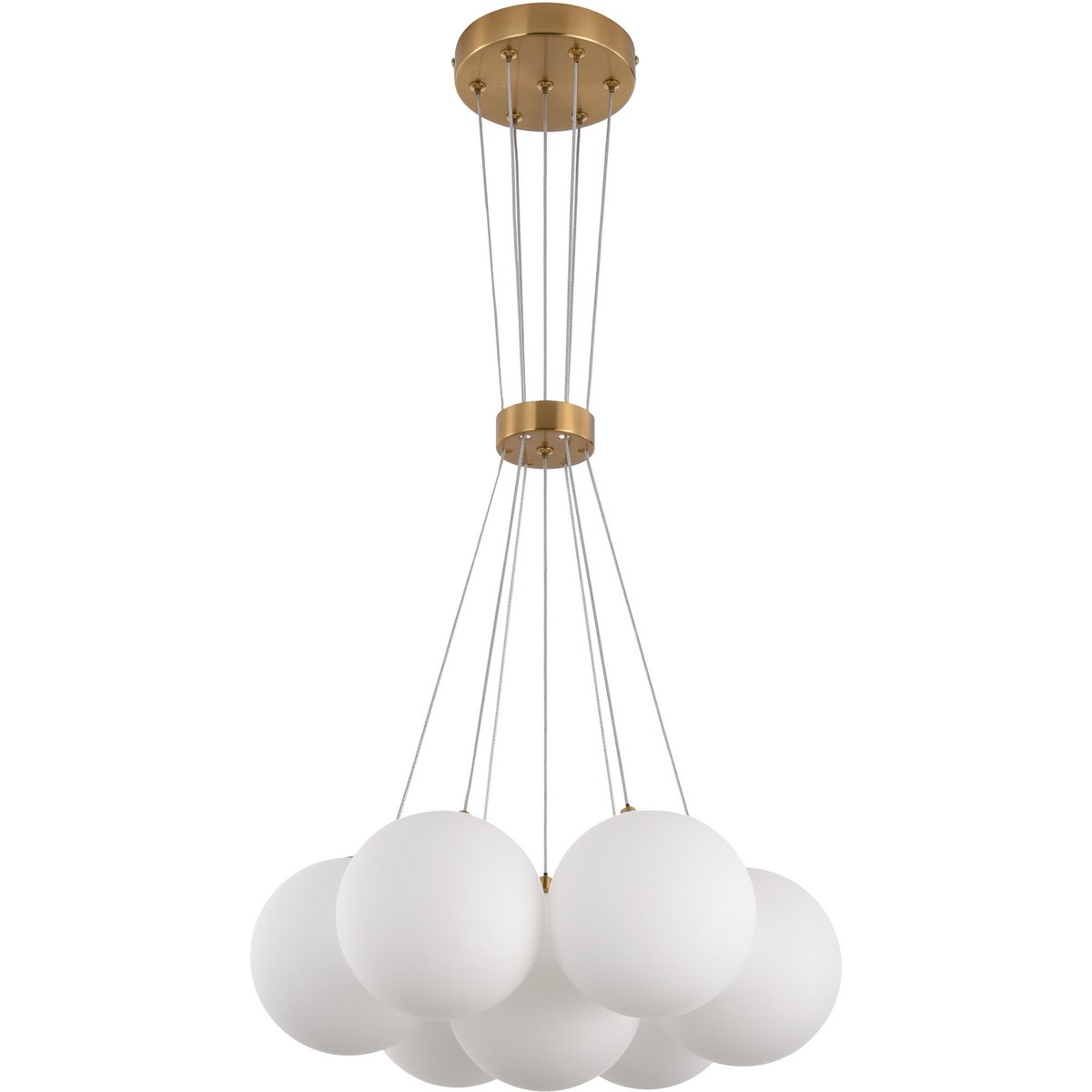 Suspension Jenna White Gold 7 light