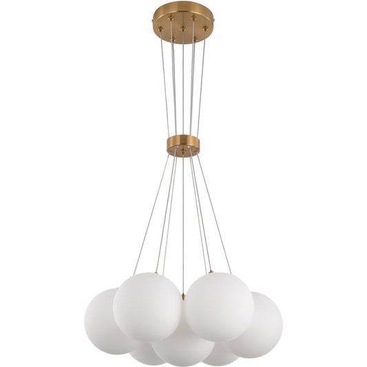 Suspension Jenna White Gold 7 light