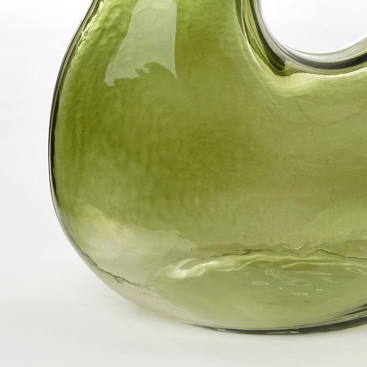 Vase Jay - L19 x L11 x H25 cm - Verre - Vert clair