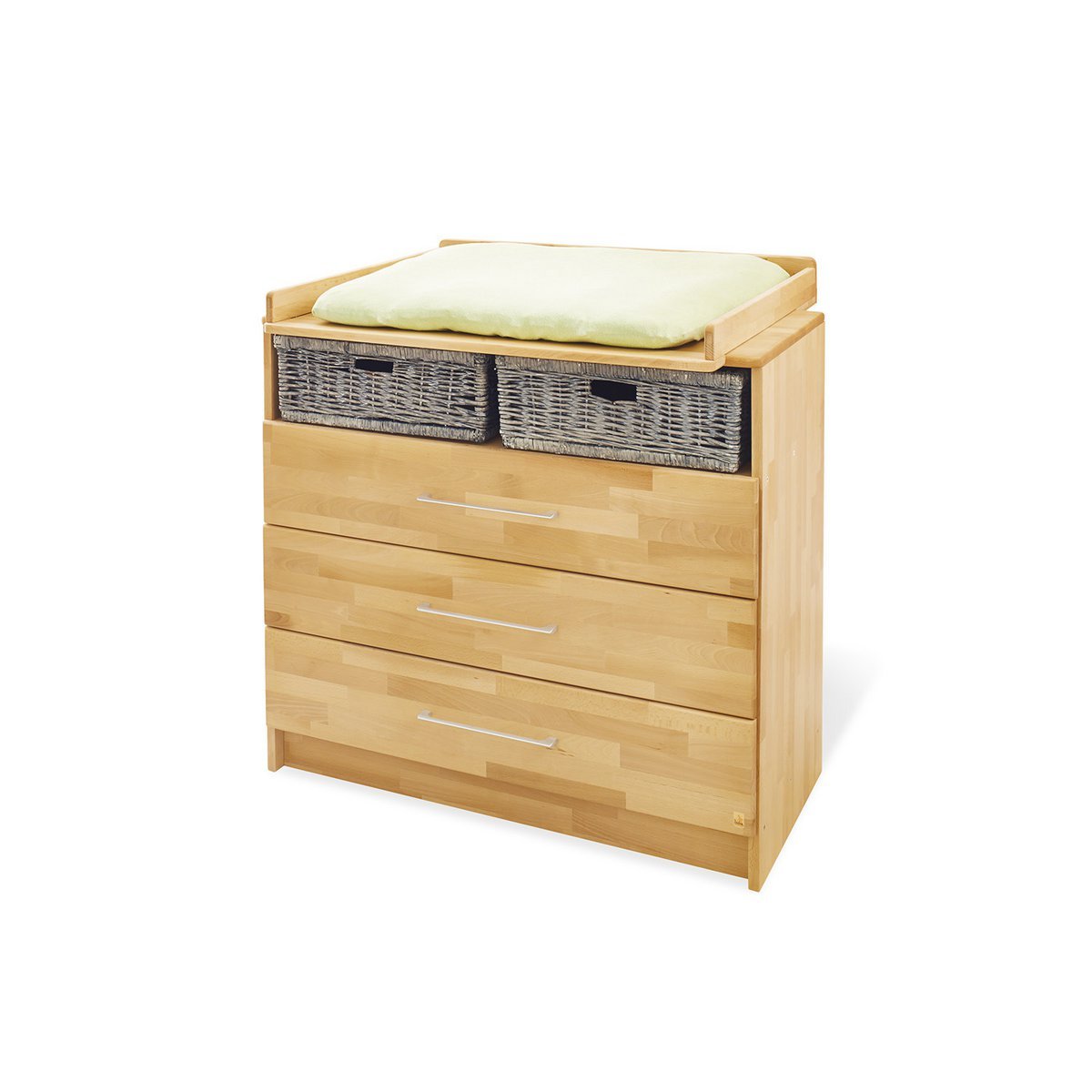 Pépinière 'Natura' large large
3 pièces : lit bébé, grand meuble à langer, grande penderie