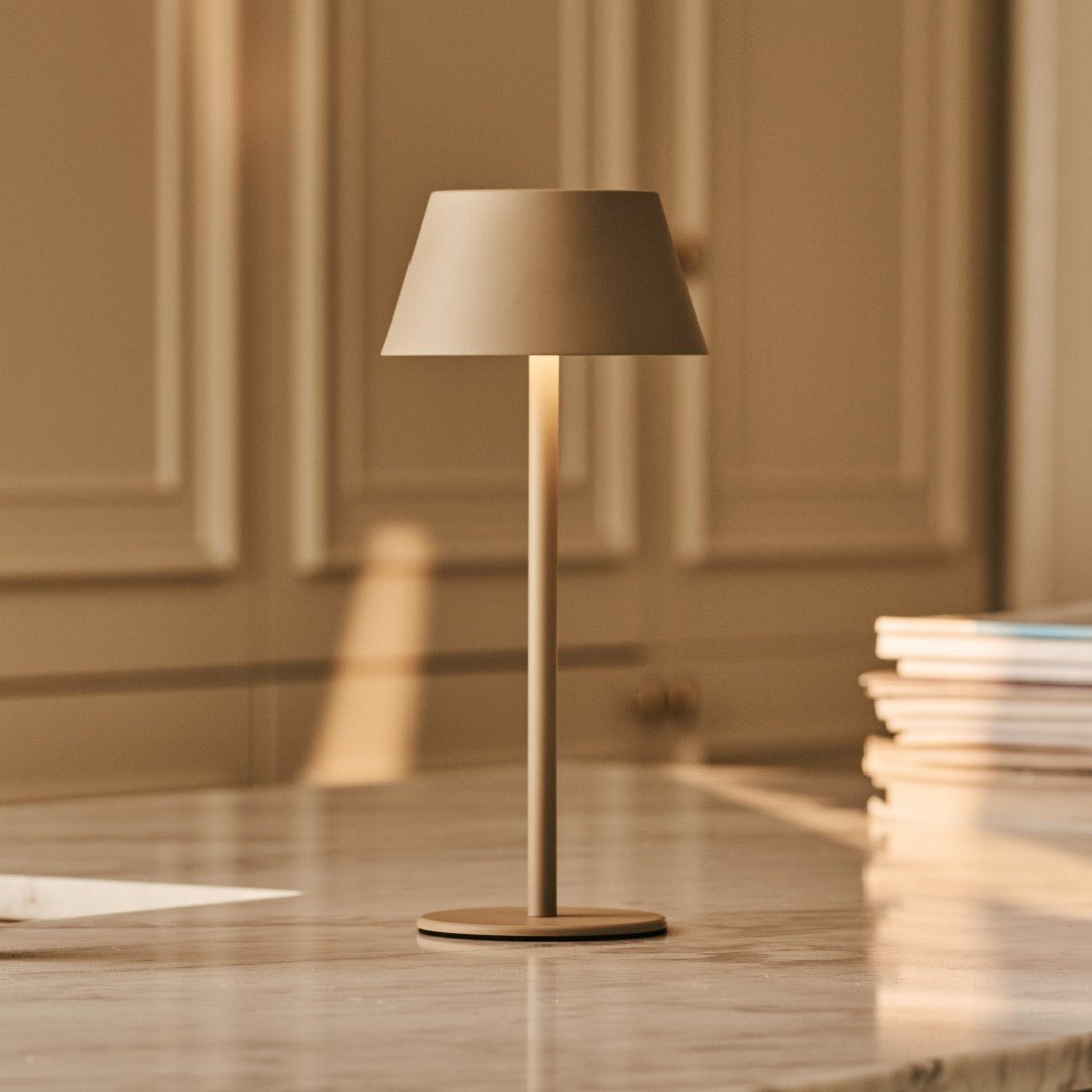 Milou Koala Brown - lampe de table sans câble l moderne, design et 3 modes lumineux