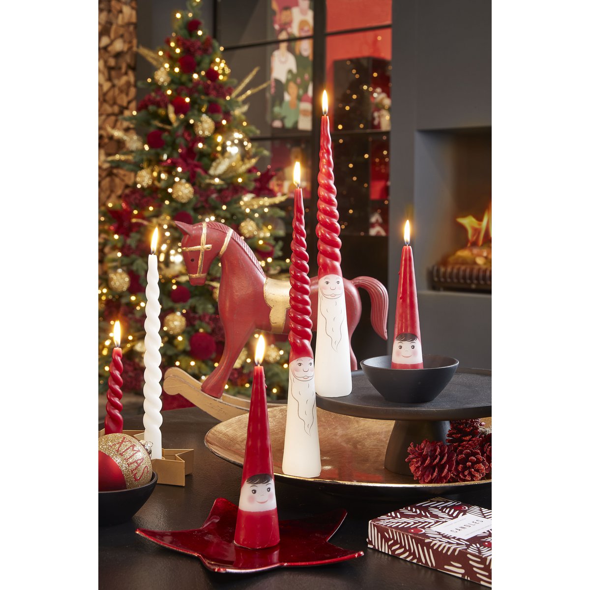 Présentoir à gâteaux Tallo - 100% Bois de manguier FSC - Noir