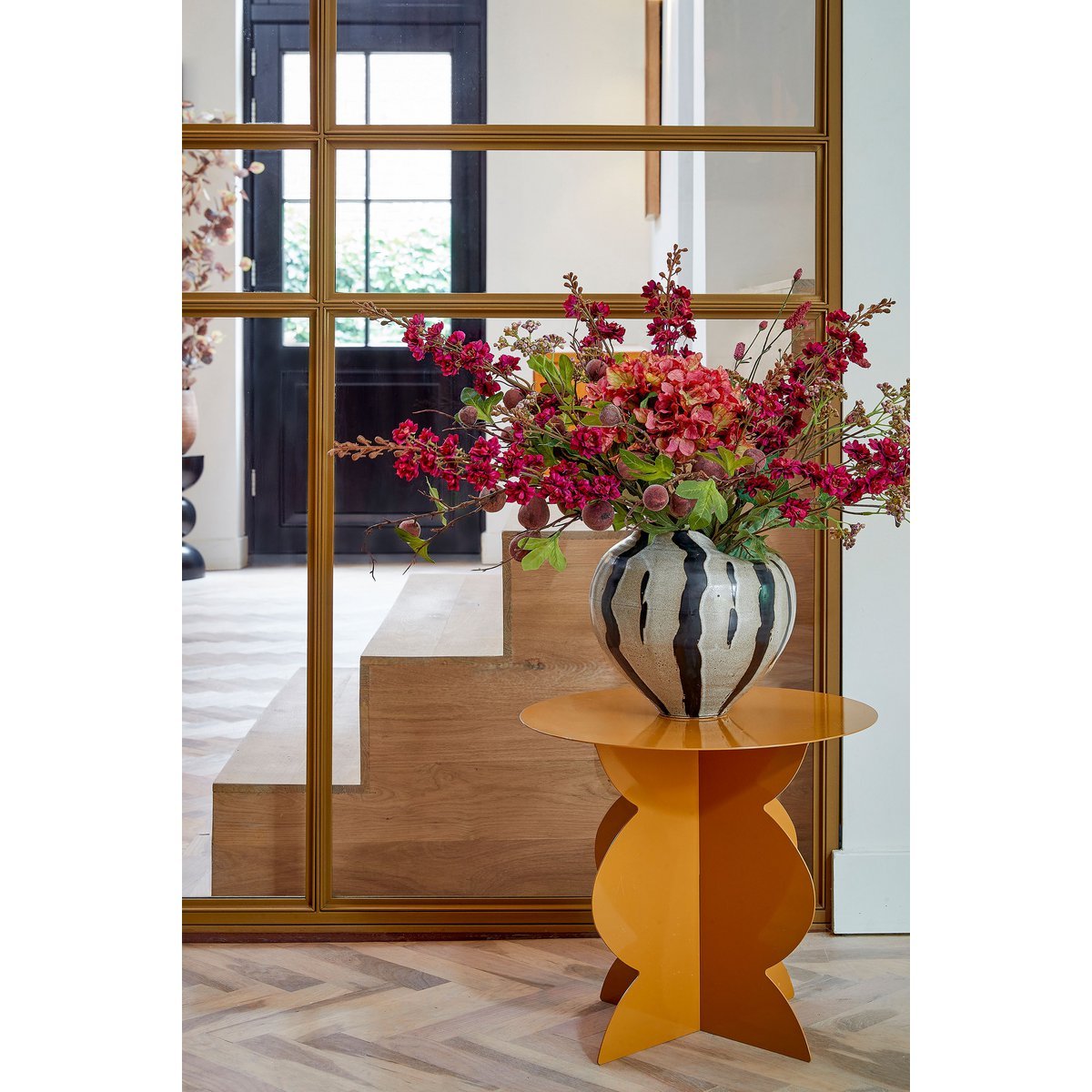 Table d'appoint rafi - H40 X Ø45 cm - Fer - Brown