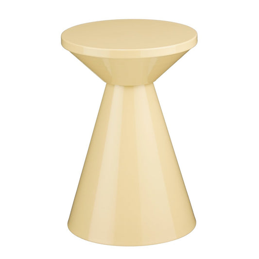 Table d'appoint Jim - H45 x Ø31 cm - Fer - beige