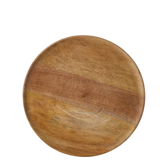 Assiette Duko - 100% Bois de Manguier FSC - Marron