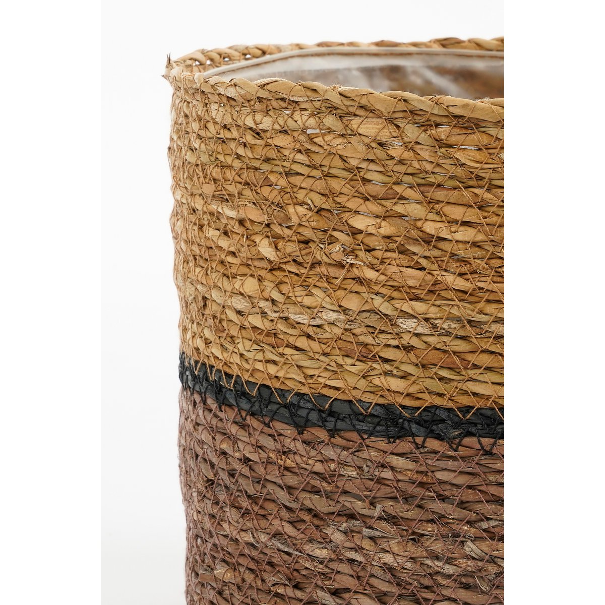 Panier de plante Damian - Ensemble de 2 - H20 X Ø20 cm - Merdonnais - Brun