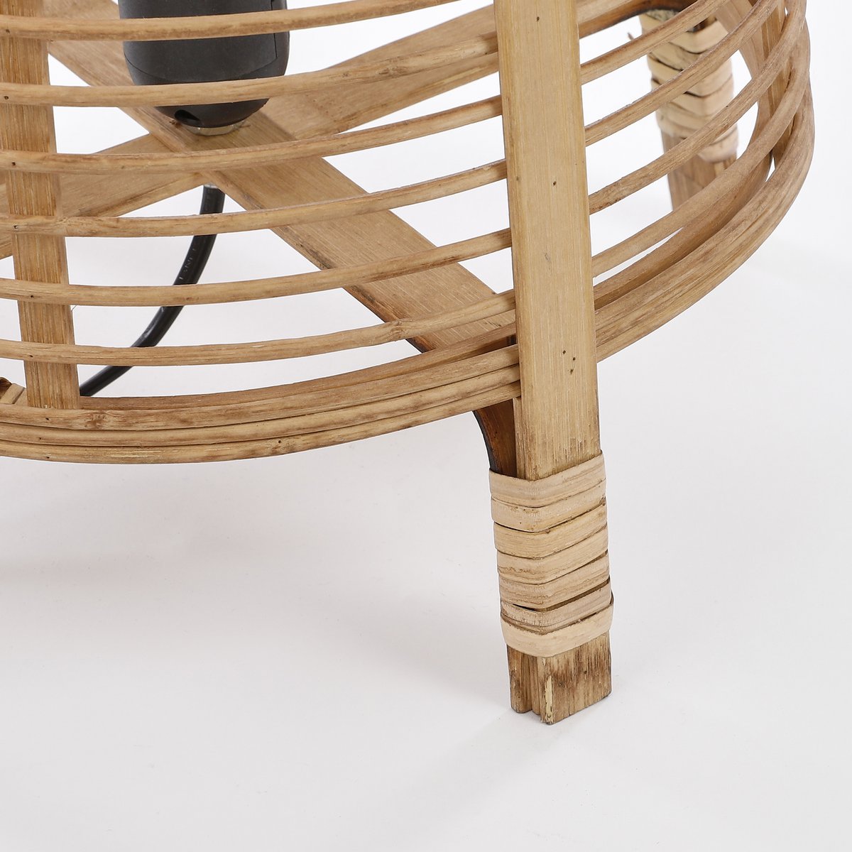 Lampe de table Page / H41 x Ø27 cm - Bambou - Marron clair