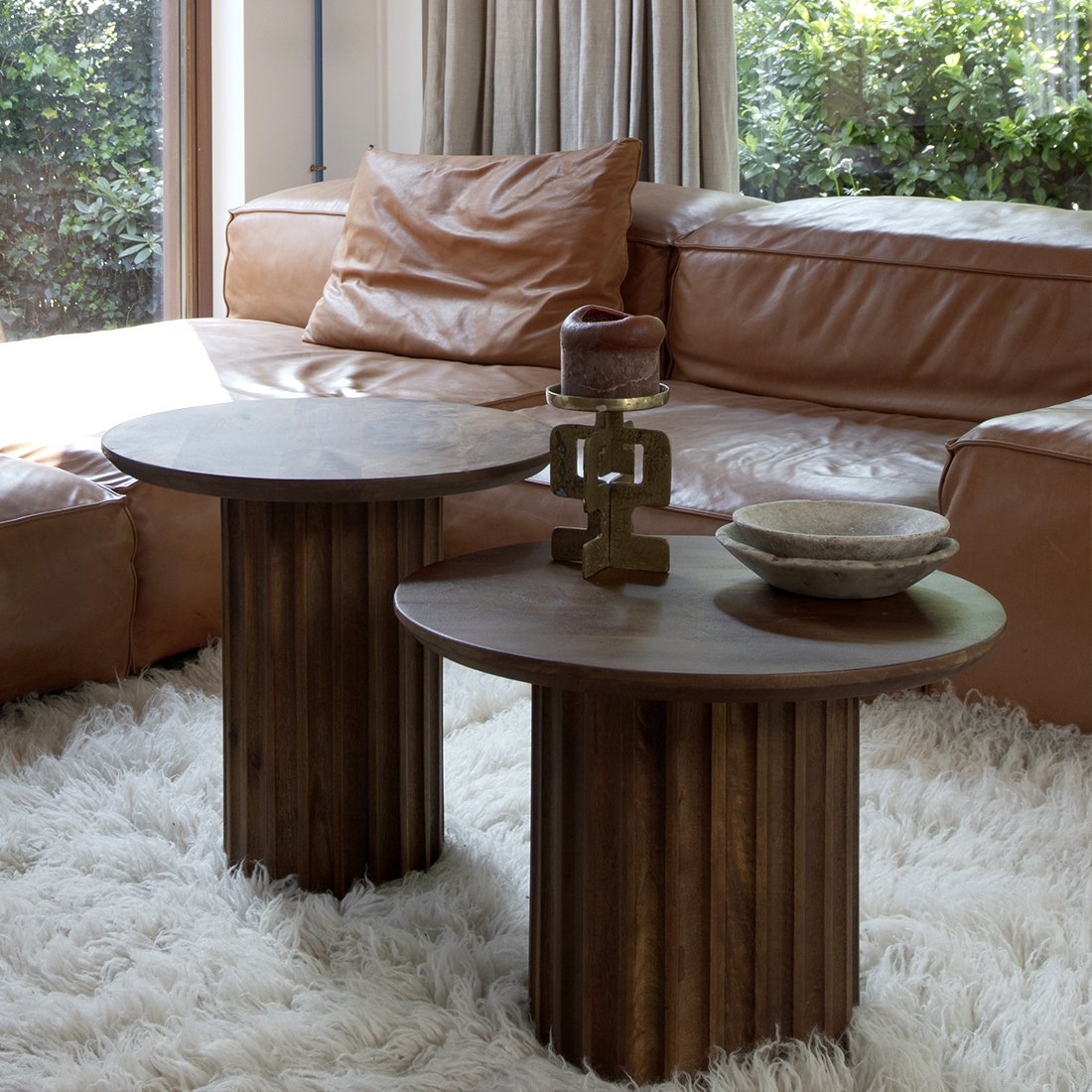 Table d'appoint Bulnose Brown 55 cm
