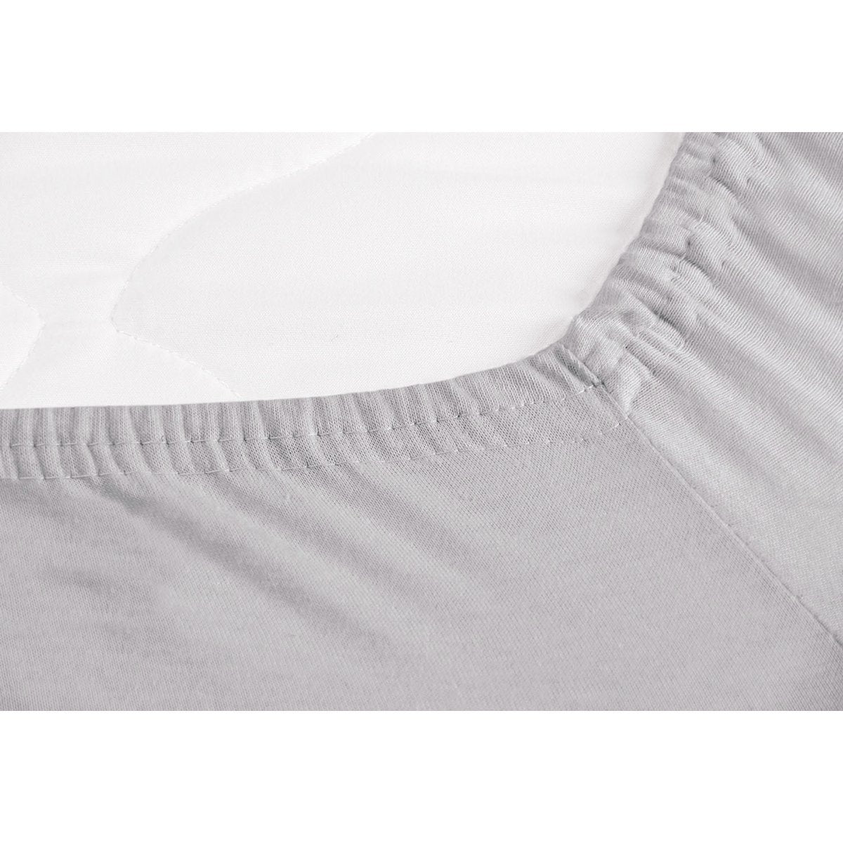 Draps-housses pour berceaux, lits d'appoint et poussettes en lot de 2, jersey, blanc