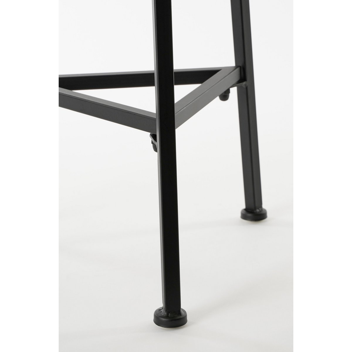 Table de la plante adine - H80 x Ø30 cm - métal - noir