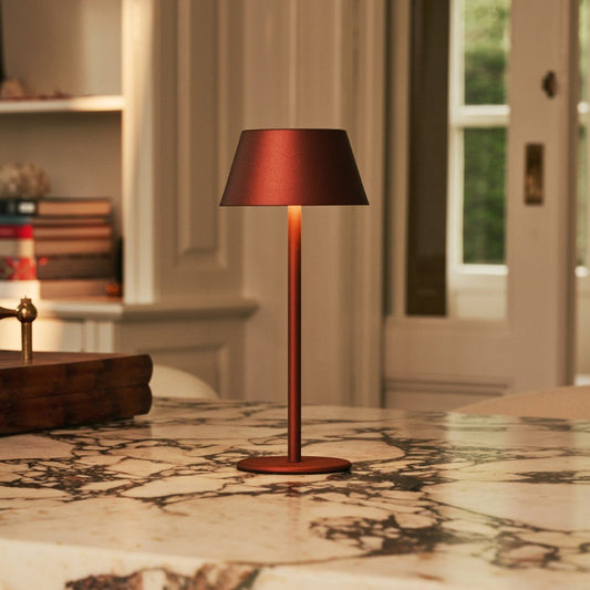 Milou Bronze - lampe de table sans câble l moderne, design et 3 modes lumineux