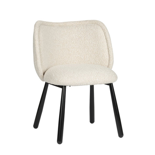 Chaise Panda Blanc Perle (Ensemble de 2)