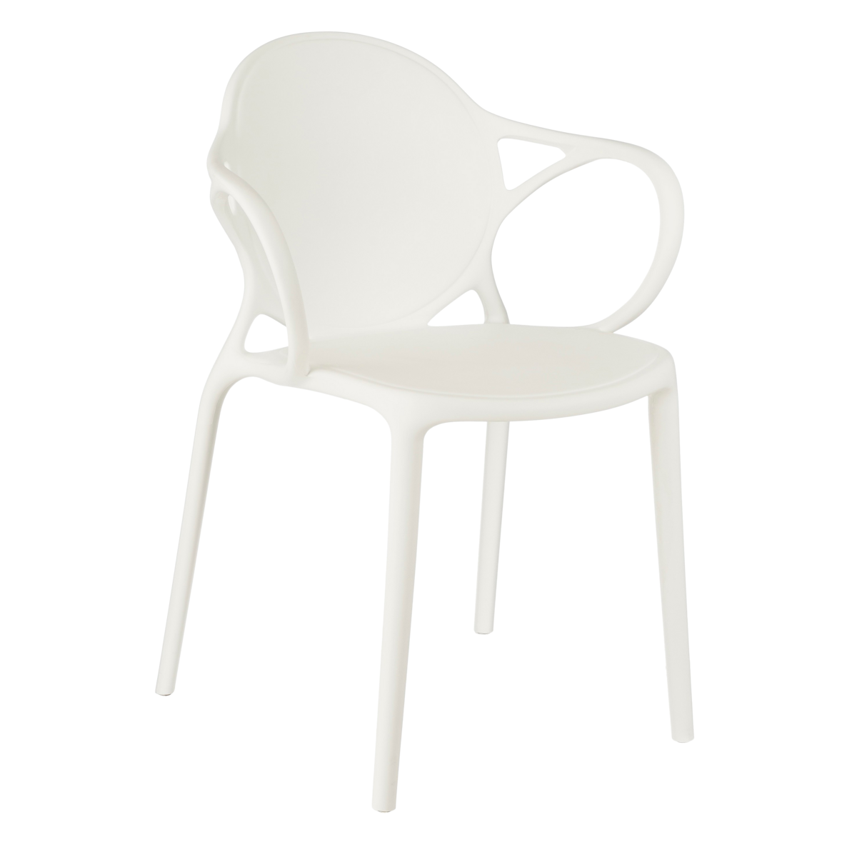 Chaise de jardin Nebraska  - Polypropylène - Blanc