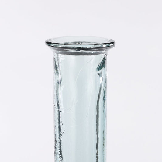 Vase Bouteille Kyara - H100 x Ø20 cm - Verre recyclé - Transparent