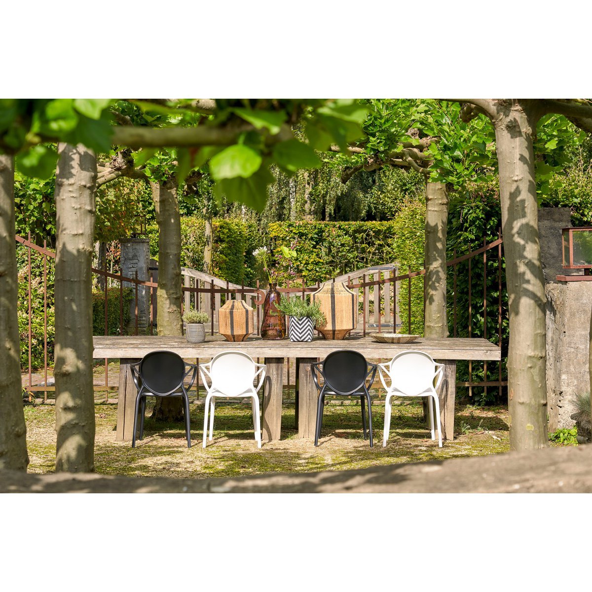 Chaise de jardin Nebraska  - Polypropylène - Blanc